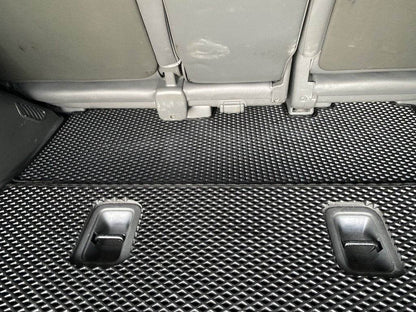 Trunk mat 2 pcs (EVA, 7 seats, black) for Toyota Land Cruiser 200 - Reelken Auto