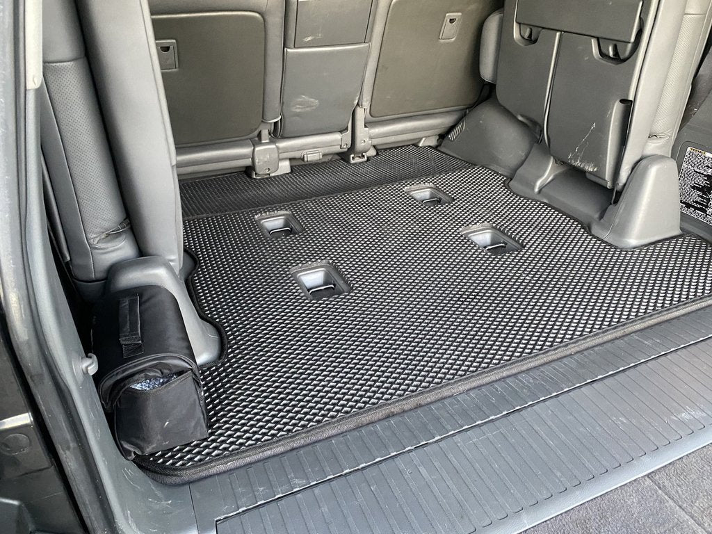 Trunk Mat 2 pcs (EVA, 7 seats, Black) for Toyota Land Cruiser 200 2007-2021 - image 5