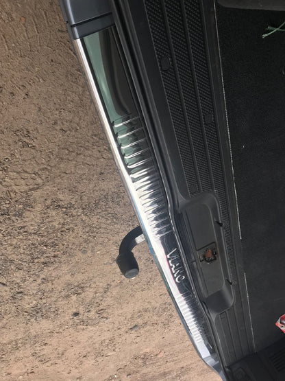 Rear bumper protector with lip (Omsa, stainless steel) for Mercedes Viano 2004-2014 - image 3