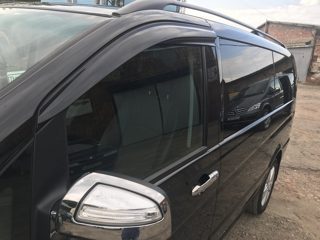 Window Deflectors (2 pcs, Sunplex Sport) for Mercedes Viano 2004-2014 - image 5