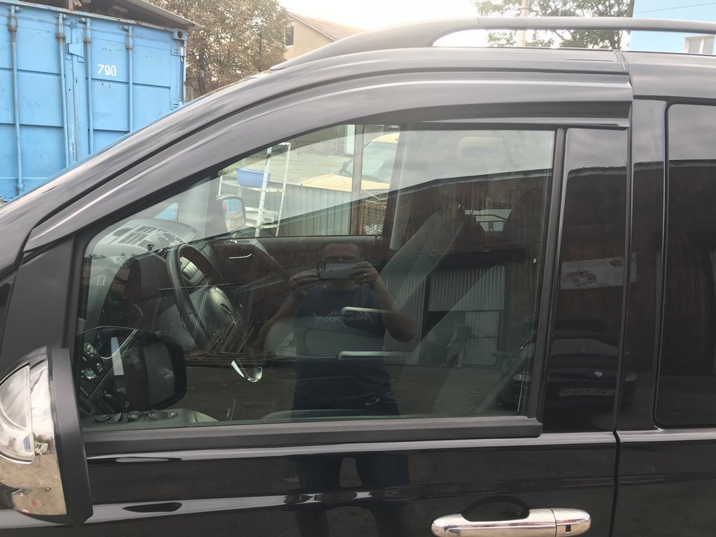 Window Deflectors (2 pcs, Sunplex Sport) for Mercedes Viano 2004-2014 - image 6