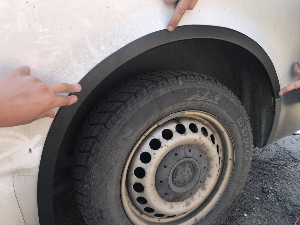 Fender flares (6 pcs, black) for Volkswagen T5 Transporter 2003-2010 - image 7