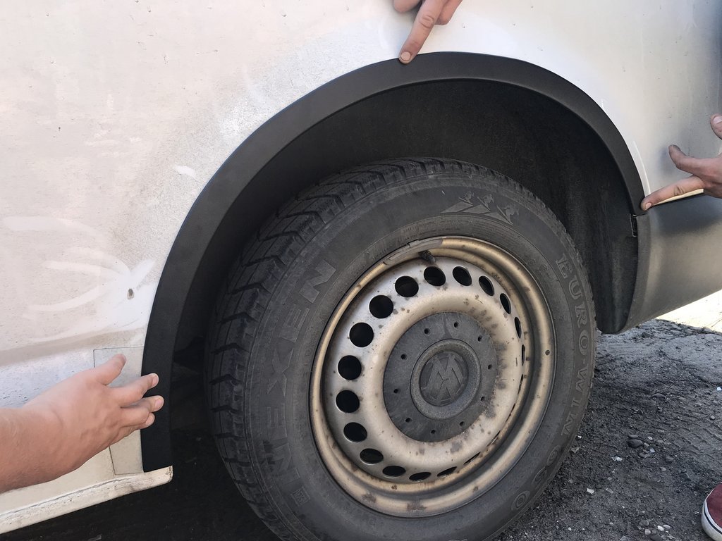 Fender Flares (6 pcs, ABS) for Volkswagen T5 2010-2015 - image 4