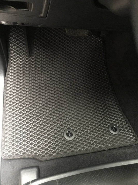 Polyurethane mats (2012-2021, EVA, black) for Toyota Land Cruiser 200 - Reelken Auto
