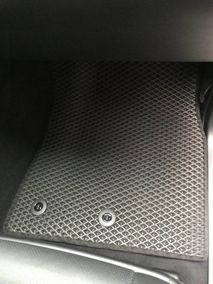 Polyurethane mats (2012-2021, EVA, black) for Toyota Land Cruiser 200 - Reelken Auto