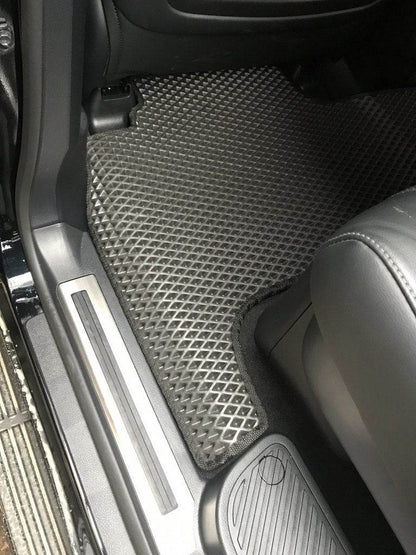 Polyurethane mats (2012-2021, EVA, black) for Toyota Land Cruiser 200 - Reelken Auto