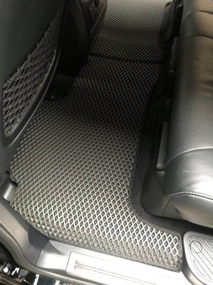 Polyurethane mats (2012-2021, EVA, black) for Toyota Land Cruiser 200 - Reelken Auto