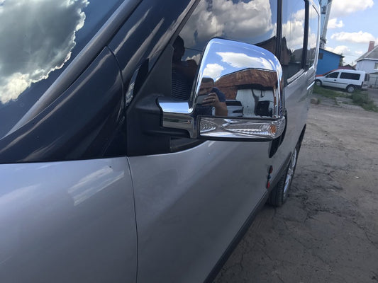 Mirror covers (2 pcs, ABS) for Opel Combo 2012-2018 - image 2