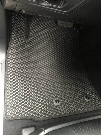 Polyurethane mats (2012-2021, EVA, black) for Toyota Land Cruiser 200 - Reelken Auto