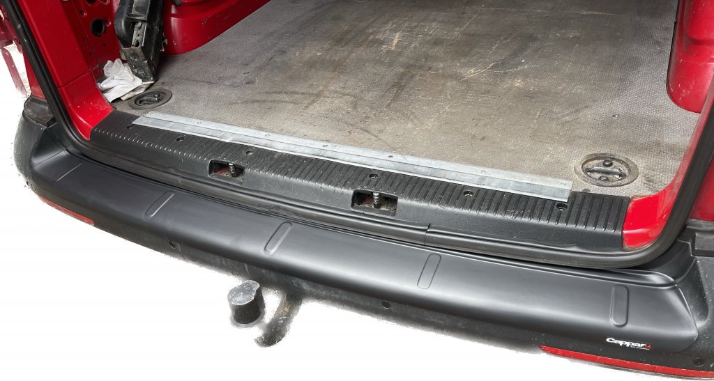 Rear Bumper Protector EuroCap (ABS) for Volkswagen T5 Caravelle 2004-2010 - image 4