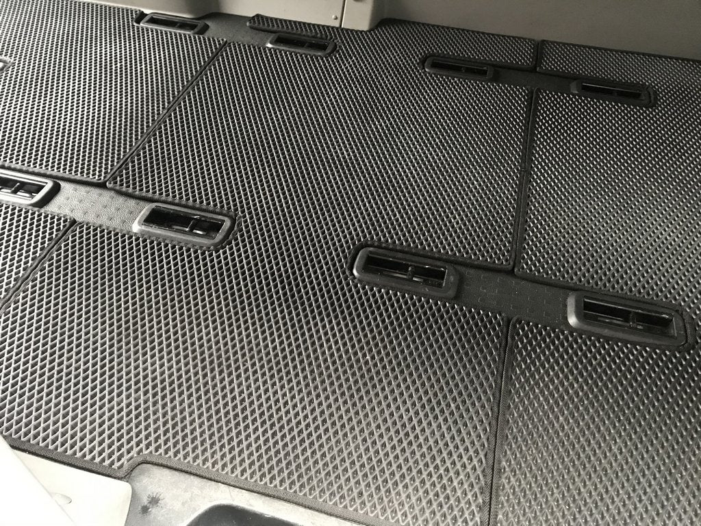 EVA floor mats V1 (long wheelbase, full interior set, black) for Volkswagen T5 2010-2015 - image 4