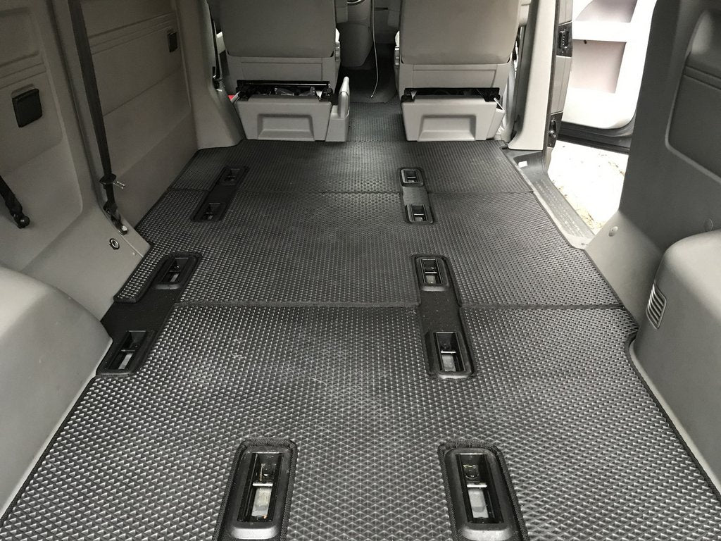 EVA floor mats V1 (long wheelbase, full interior set, black) for Volkswagen T5 2010-2015 - image 8