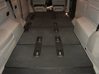 EVA floor mats V1 (long wheelbase, full interior set, black) for Volkswagen T5 2010-2015 - image 10