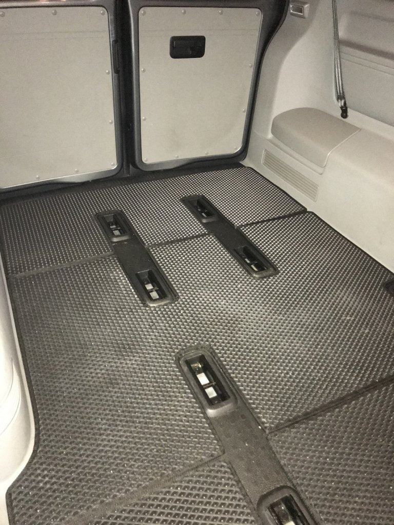 EVA floor mats V1 (long wheelbase, full interior set, black) for Volkswagen T5 2010-2015 - image 11