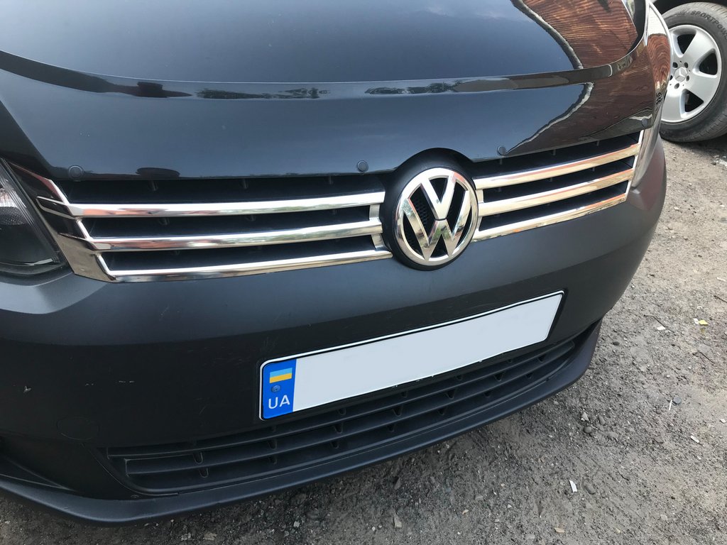 Scuff grille (2 pcs, stainless steel) for Volkswagen Caddy 2010-2015 - image 6