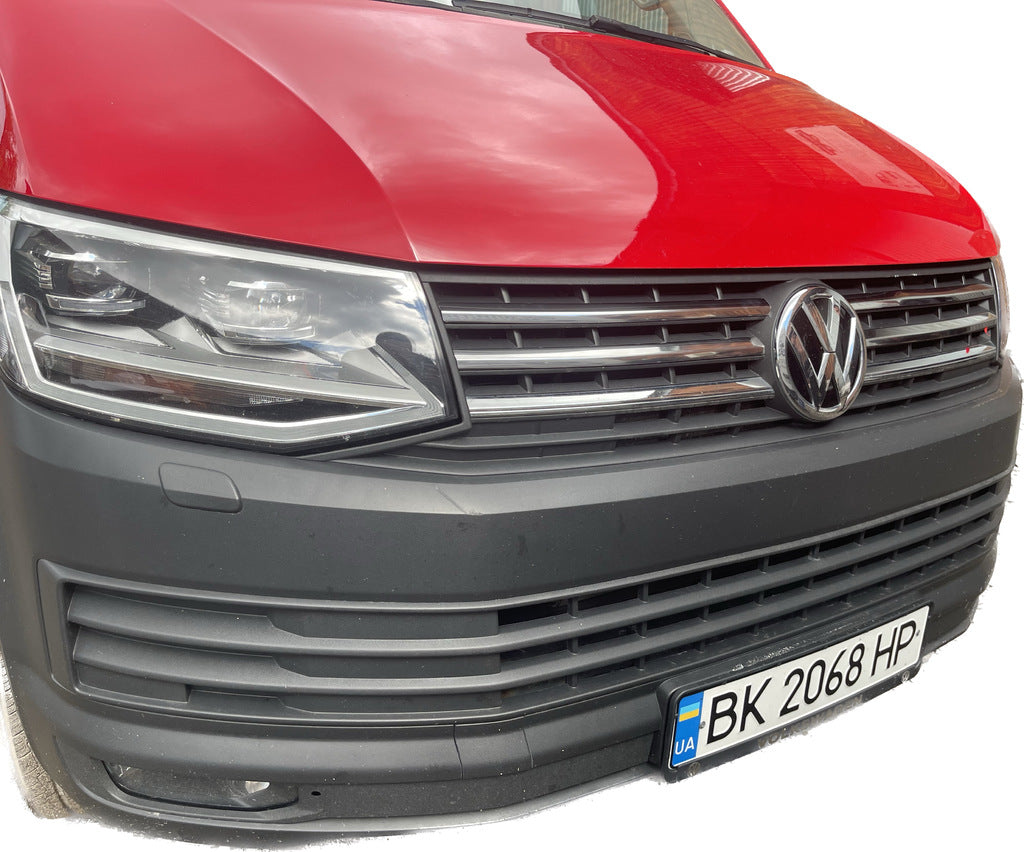 Pads on the grille Chrome 2015-2019 (4 pieces, stainless steel) for Volkswagen T6 - image 3