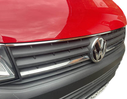 Overlay on the top of the grille 2015-2019 (1 piece, stainless steel) for Volkswagen T6 - Reelken Auto