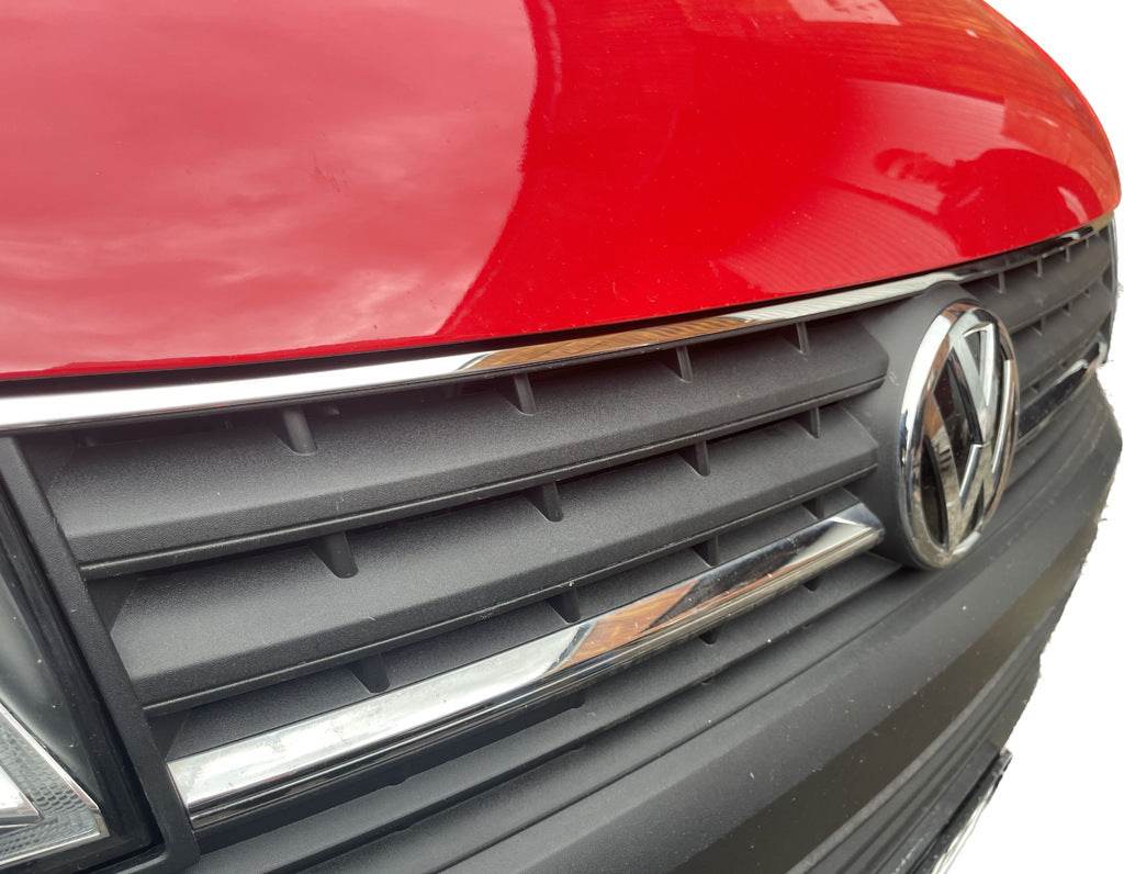Overlay on the top of the grille 2015-2019 (1 piece, stainless steel) for Volkswagen T6 - Reelken Auto