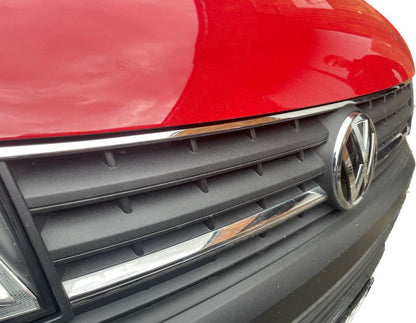 Overlay on the top of the grille 2015-2019 (1 piece, stainless steel) for Volkswagen T6 - Reelken Auto