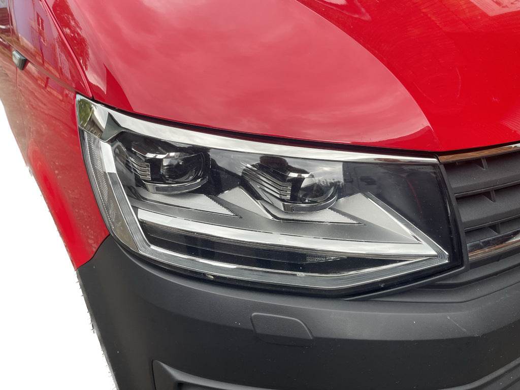 Cilia on the headlights (2 pcs, stainless steel) for Volkswagen T6 - Reelken Auto