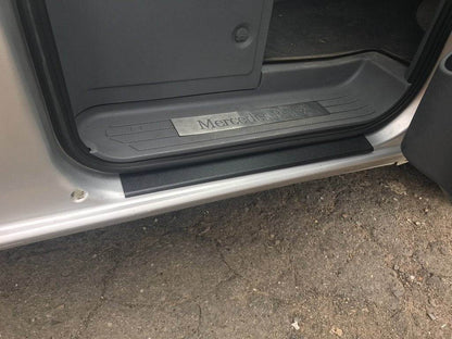 Door sills DDU Mat (2 pcs, plastic) for Mercedes Vito W639 2004-2014 - Reelken Auto