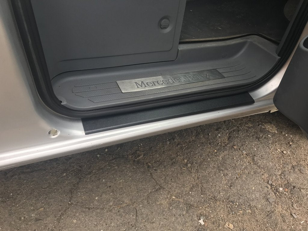 Door sill protectors DDU matte (2pcs, plastic) for Mercedes Vito W639 2004-2014 - image 3