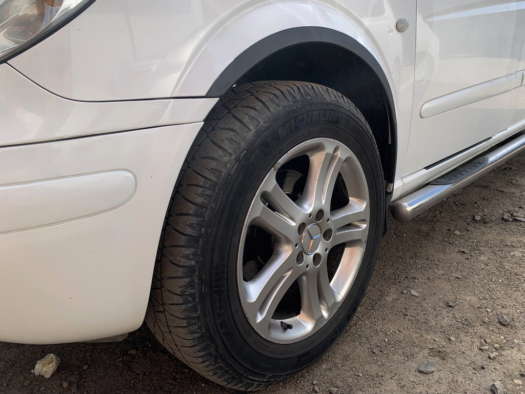Fender flares (4 pcs, black) for Mercedes Vito W639 2004-2014 - image 1