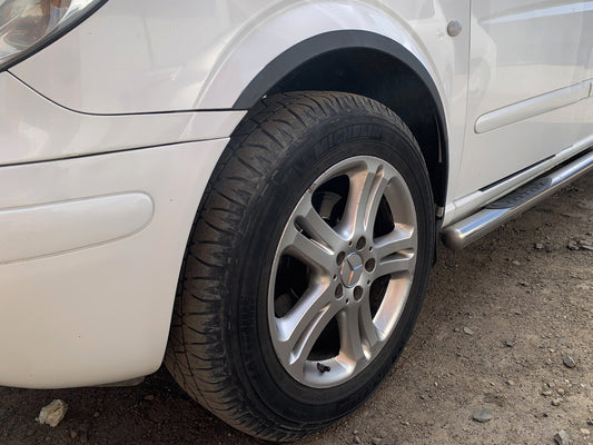 Fender flares (4 pcs, black) for Mercedes Vito W639 2004-2014 - image 1