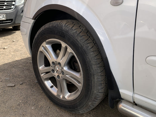 Fender flares (4 pcs, black) for Mercedes Vito W639 2004-2014 - image 2