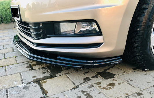 Front lip spoiler (ABS) for Volkswagen Touran 2015- - image 1