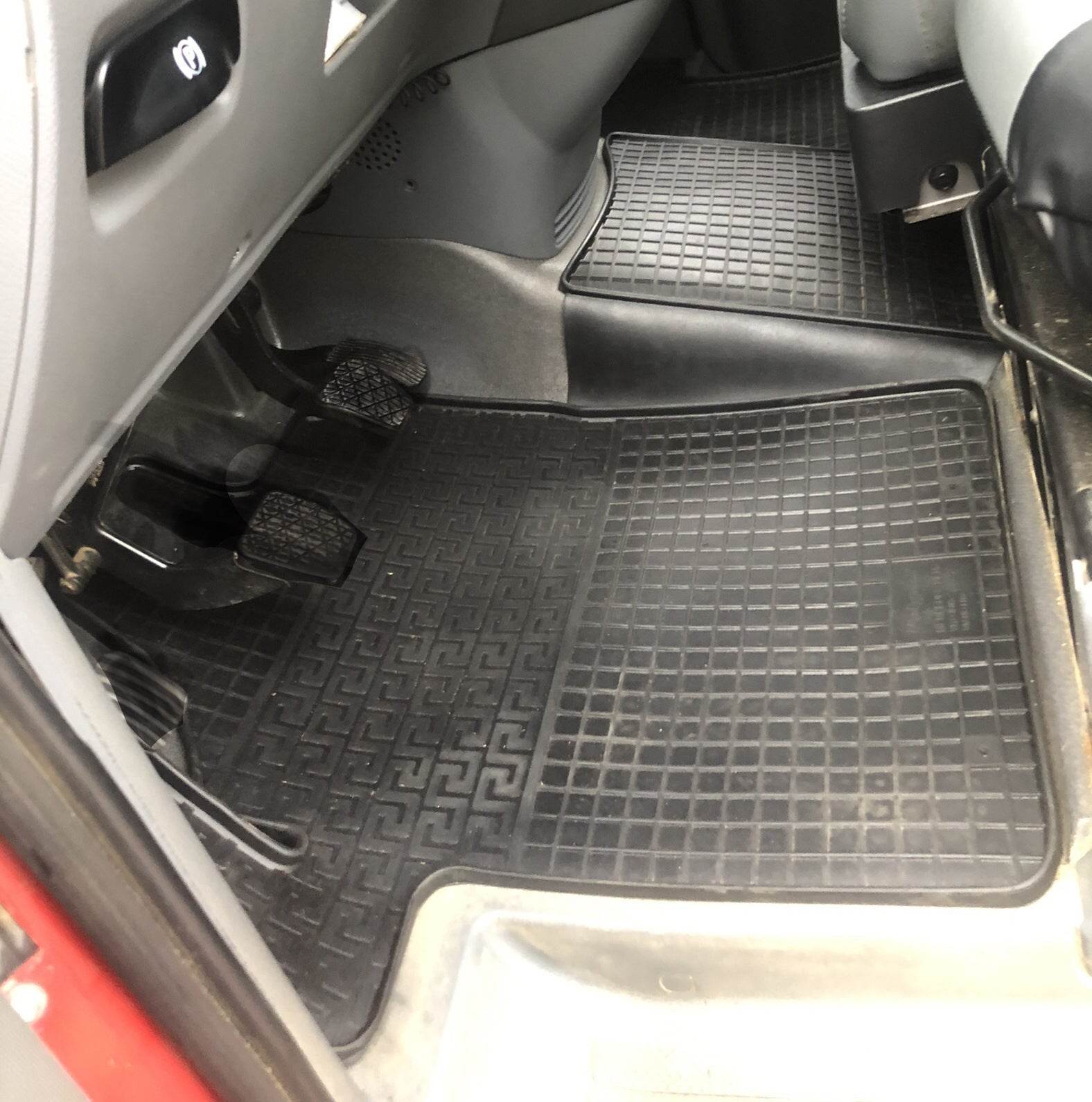 Rubber mats (3 piece, Polytep) for Mercedes Vito W639 2004-2014 - Reelken Auto