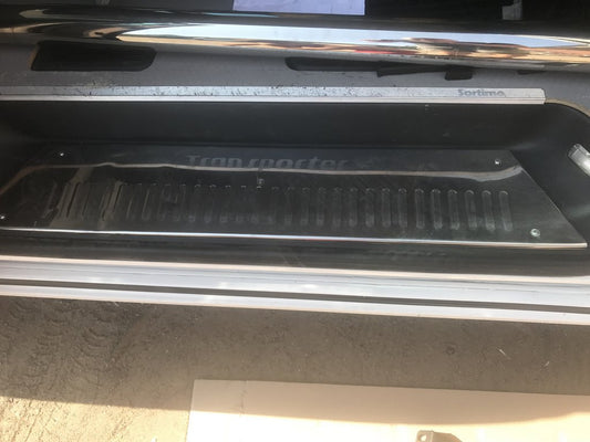 Interior sill guards (Carmos, steel) for Volkswagen T5 Transporter 2003-2010 - image 2