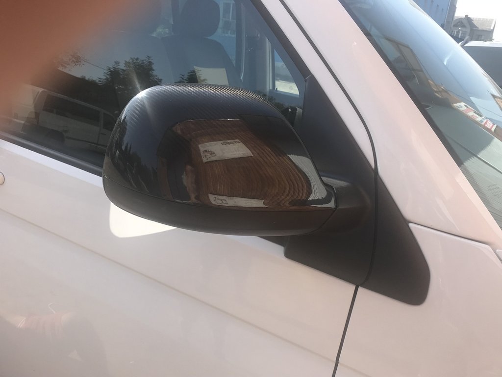 Lining the mirrors (2 pieces, carbon fiber) for Volkswagen T5 2010-2015 - image 8
