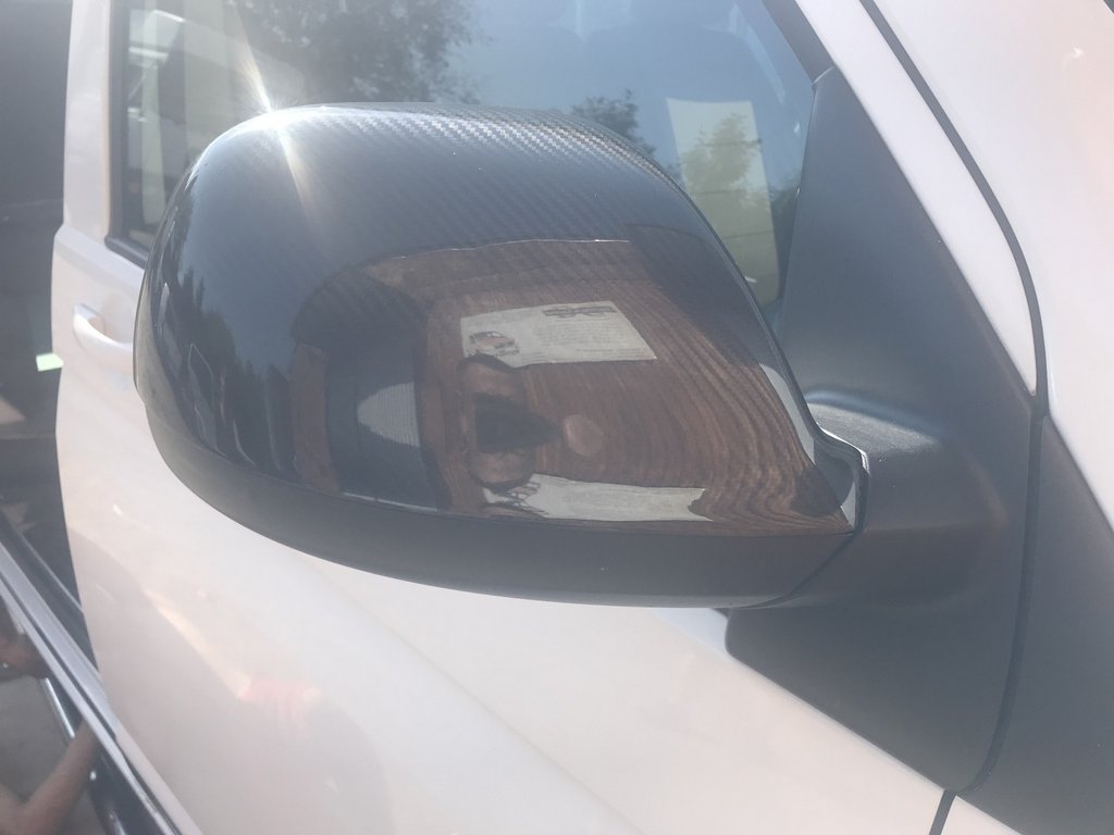 Mirror Covers (2 pcs, Carbon) for Volkswagen T6 2015-2024 - image 8