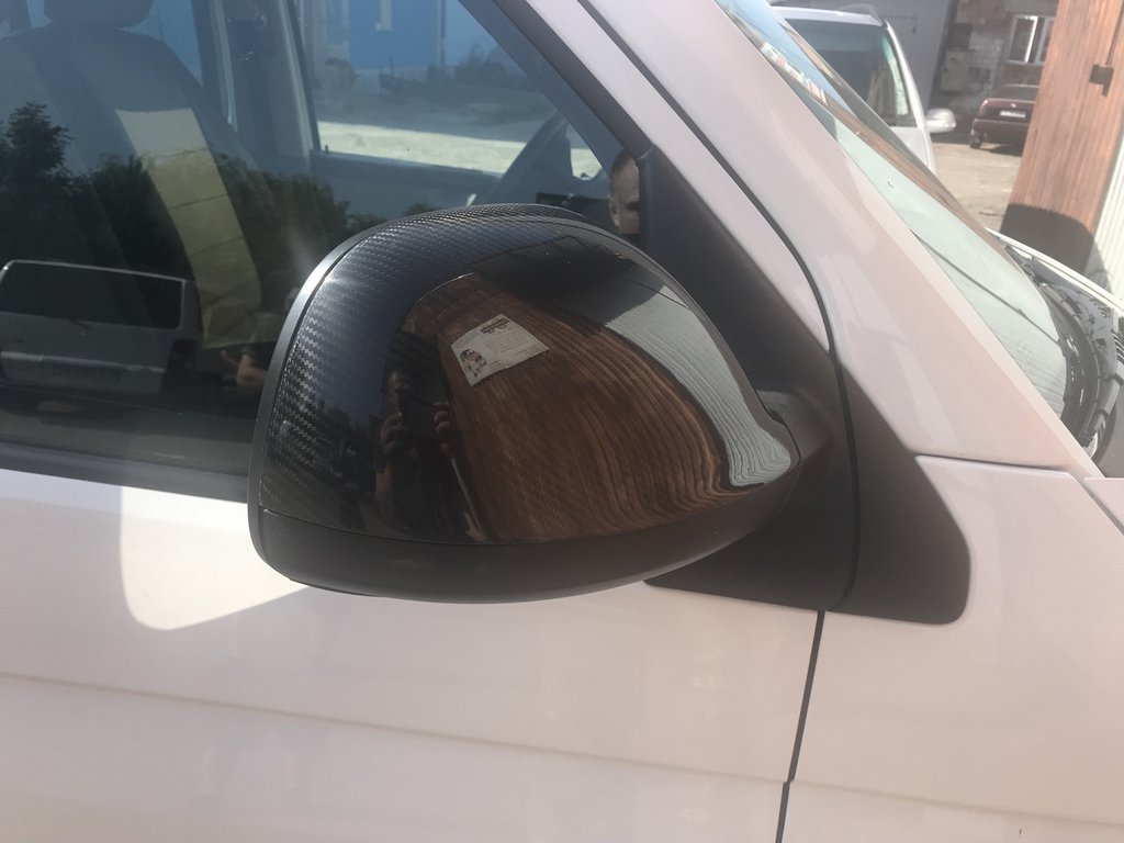 Lining the mirrors (2 pieces, carbon fiber) for Volkswagen T6 - image 9