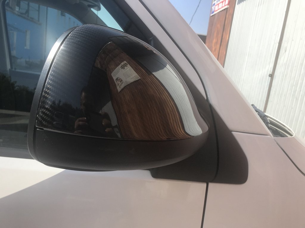 Mirror Covers (2 pcs, Carbon) for Volkswagen T5 2010-2015 - image 10