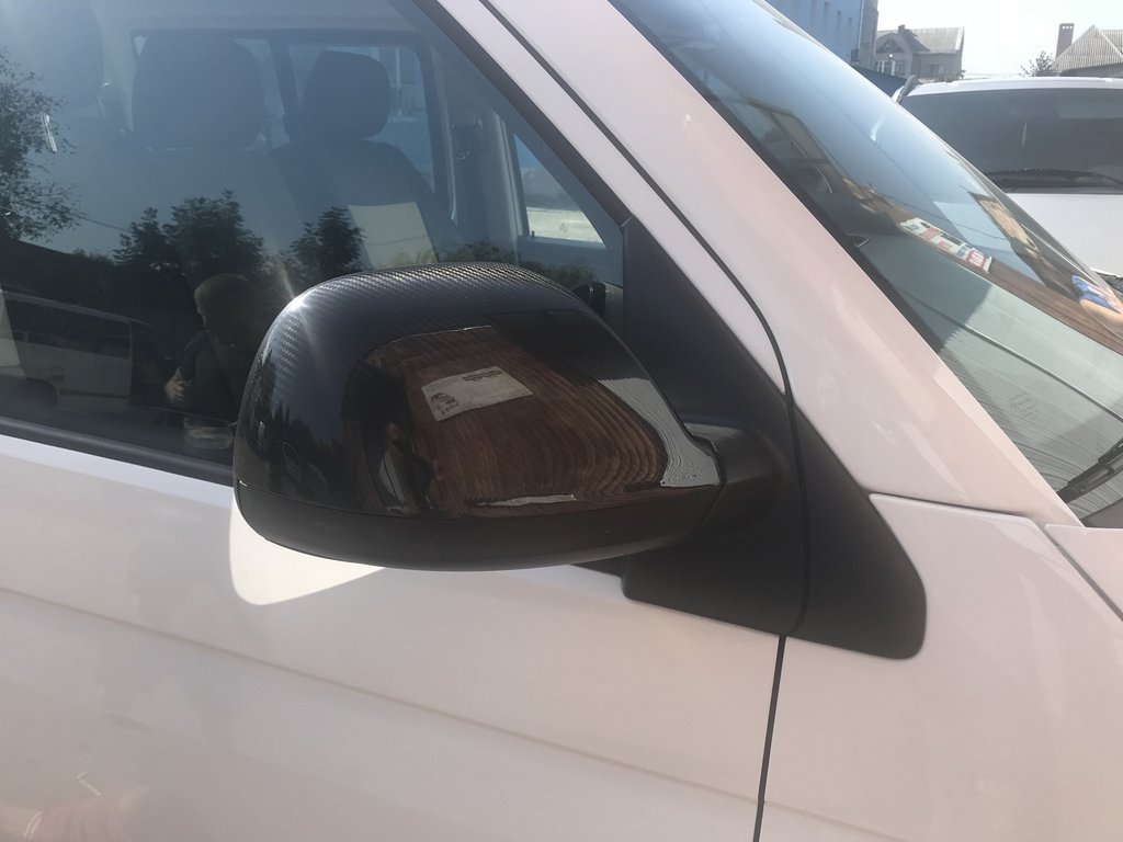 Lining the mirrors (2 pieces, carbon fiber) for Volkswagen T5 2010-2015 - image 11