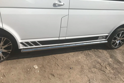 Side Bars (2 pcs, Stainless Steel) for Volkswagen T5 2010-2015 - image 4