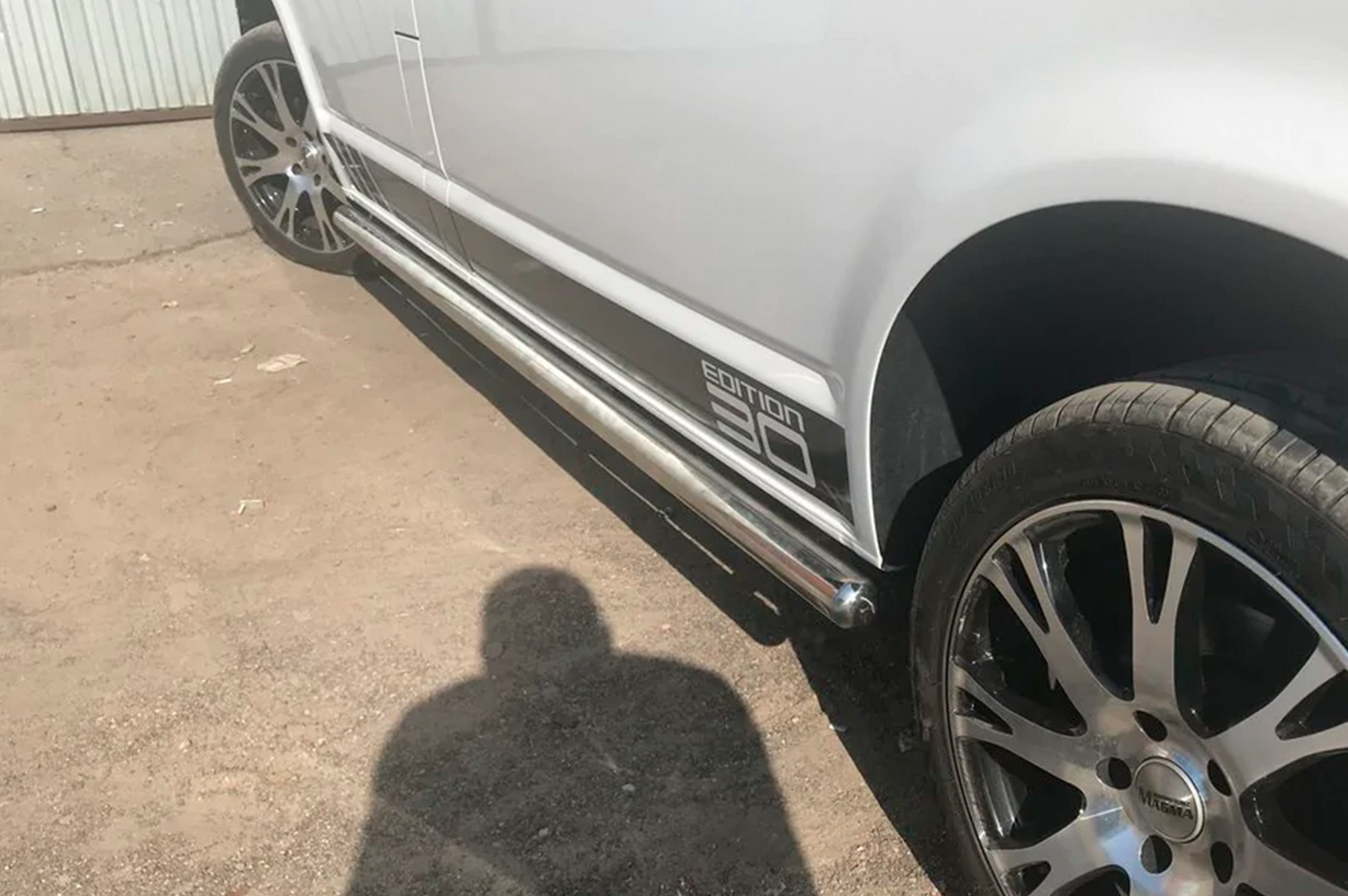 Side Bars (2 pcs, Stainless Steel) for Volkswagen T5 Caravelle 2004-2010 - image 6