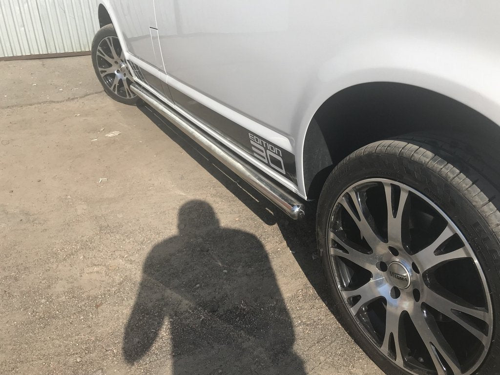 Side Bars (2 pcs, Stainless Steel) for Volkswagen T5 Transporter 2003-2010 - image 4