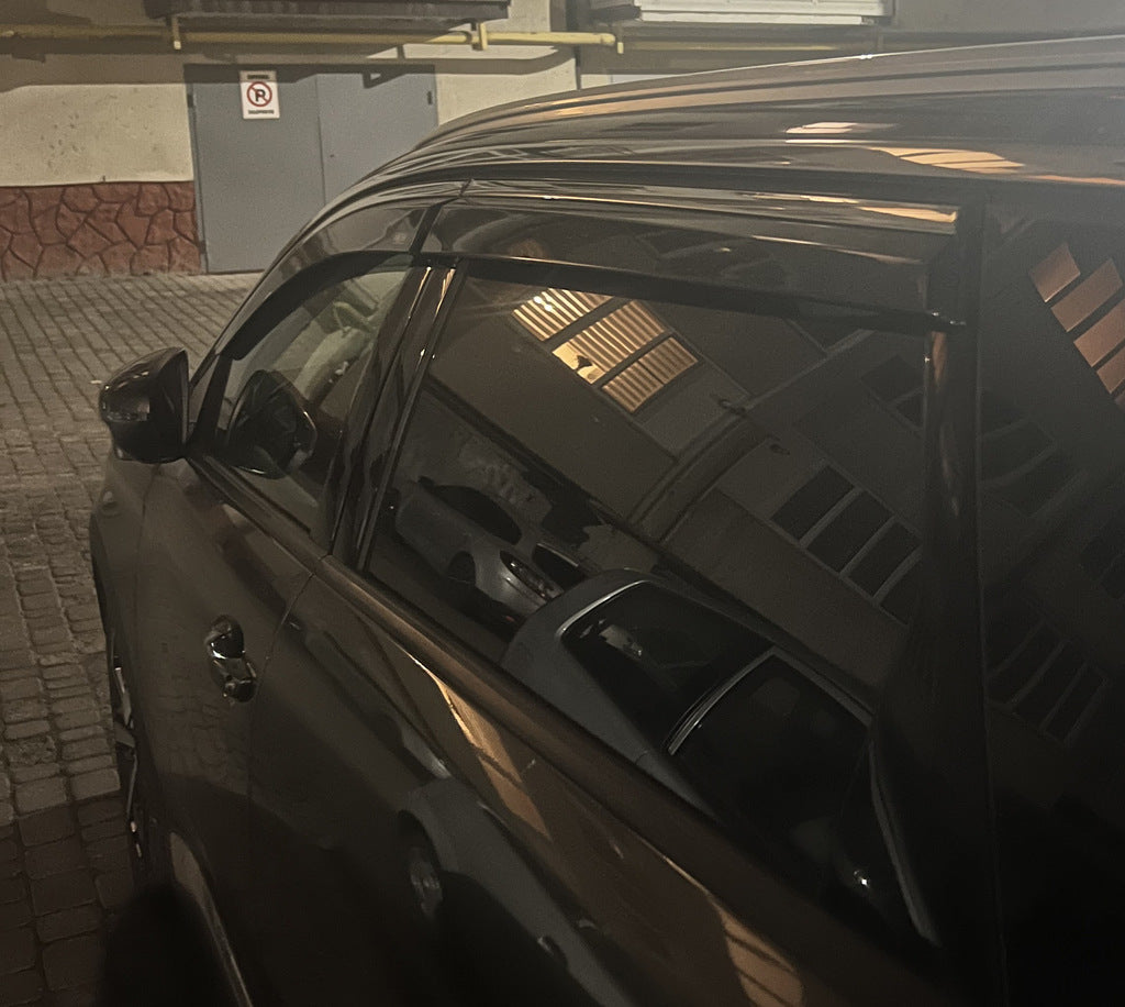 Window Deflectors with Chrome Trim (4 pcs, Niken) for Peugeot 5008 2016-2023 - image 3