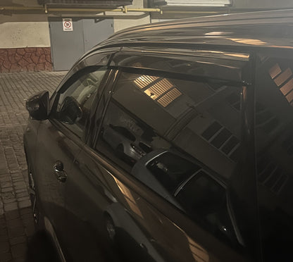 Window Deflectors with Chrome Trim (4 pcs, Niken) for Peugeot 5008 2016-2023 - image 3