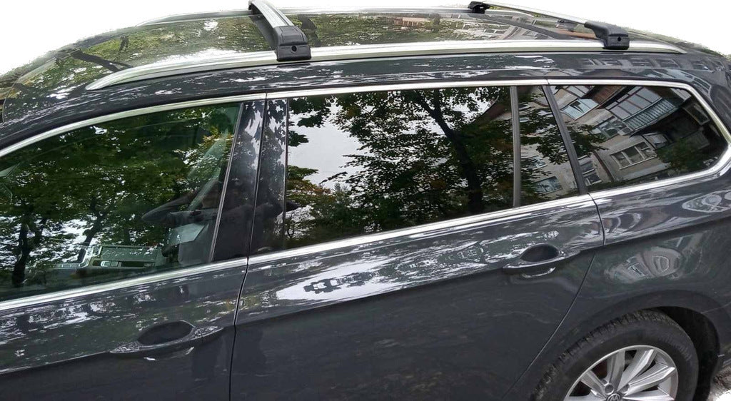 Roof rack (cross bars) for integrated roof rails lockable WingCarrier V2 (2 pcs) for Volkswagen Passat B8 2015-2023 - image 1