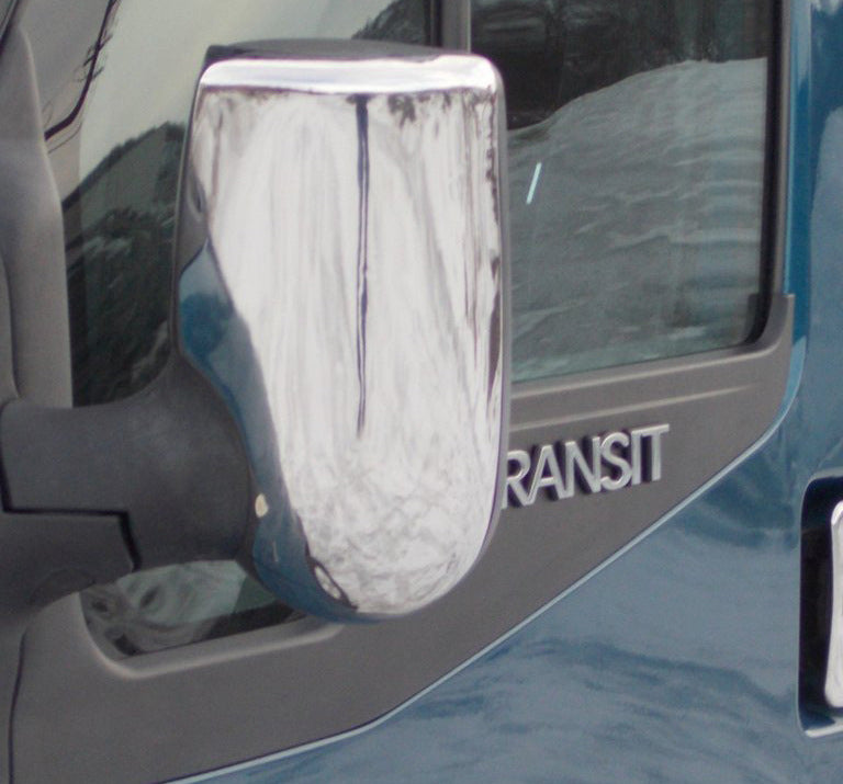Chrome Mirror Covers (2 pcs) for Ford Transit 2000-2014 - image 3