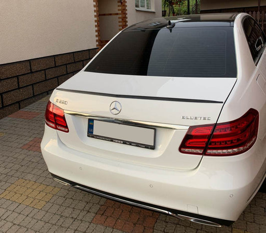 Spoiler LIP (Sunplex, black) (130.5cm* 5.8cm) for Mercedes E-class W212 2009-2016 - Reelken Auto