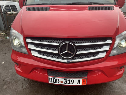 Lining on the grille (2013↗, stainless steel.) for Mercedes Sprinter W906 2006-2018 - image 3