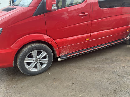 Side Steps Maya Red (2 pcs, Aluminum) for Volkswagen Crafter 2006-2016 - image 3
