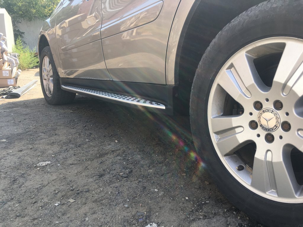 OEM Side Steps (2 pcs, Aluminum) for Mercedes ML W164 2005-2011 - image 5