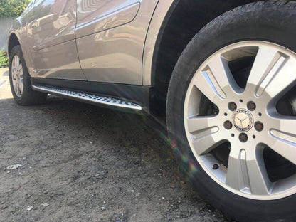 Side steps OEM (2 pieces, aluminum) for Mercedes ML W164 - Reelken Auto