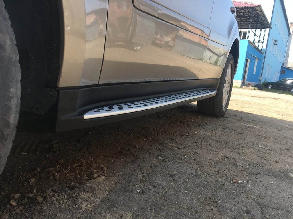 Side steps OEM (2 pieces, aluminum) for Mercedes ML W164 - Reelken Auto